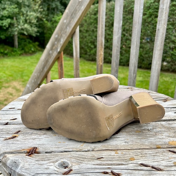 Call It Spring Taupe Cutout Heels - Picture 6 of 7